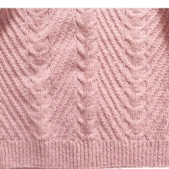 Handmade Aran Style New 100% Wool Cardigan Richly Textured Plush Cables & Ribs - Picture 5 of 10